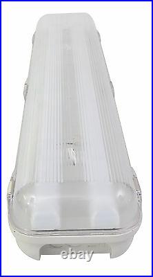Feuchtraumleuchte 2x LED 40Watt 1565x140x100mm Feuchtraumwannenleuchte
