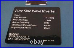 Fusion Power Pure Sine Wave Inverter 1500W