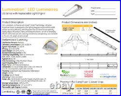 Ge Lighting Led Lisi8b0a7d1840vqcs White 8ft Susp Series 17000 Lum 4000k 1418580