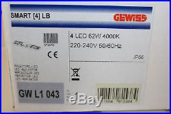 Gewiss Smart (4) 4 LED 62W Hallenleuchte Bürobeleuchtung Konkursware NP365 NEU
