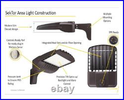 HALCO SekTor Area Light 300W Type 3 5000K 120-277V Bronze SAL-300-T3-50-U