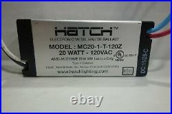 Hatch MC20-1-T-120Z 20WATT MINIATURE Electronic Metal Halide Ballast. FREE SHIP