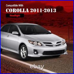 Headlight Assembly Fit Toyota Corolla 2011-2013