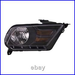 Headlight Right Clear Lens for Ford Mustang 2010-2014