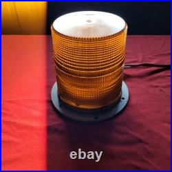 Heavy Duty Xenon Amber Strobe Light / Beacon With Heavy Duty Aluminum Base