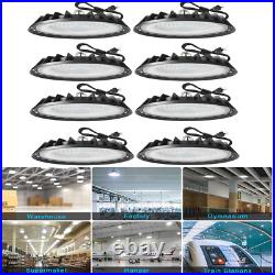 High Bay Led Light with US Plug, Commercial Lighting for Factory Warehouse 8Pack