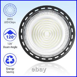 High Bay Led Light with US Plug, Commercial Lighting for Factory Warehouse 8Pack