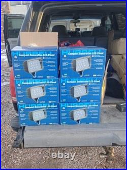 Hubbell Compact Decorative LED Flood Lights FML-14 53W LED. Lot Of 6