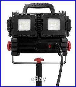 Husky LED Work Light Multi Directional 5 Ft 3200 Lumen Tripod Shop Garage Mobile