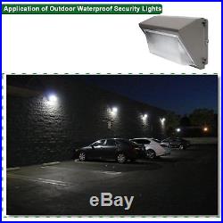 Hykolity 100W LED Wall Pack Commercial Outdoor Security Light 12500lm- 4 Pack
