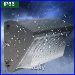 Hykolity 120W LED Wall Pack Commercial Outdoor Security Fixture 15000lm 4 Pack