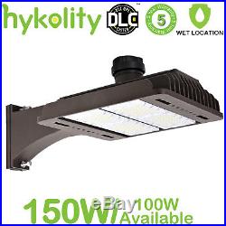Hykolity 150W LED Shoebox Commerical Pole Light Parking Lot Light 18000lm 5000k