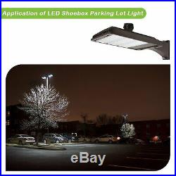 Hykolity 185W LED Parking Lot Light LED Shoebox Fixture 22200lm 5000k Outdoor