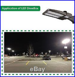Hykolity 200W LED Shoebox Parking Lot Commercial Street Light Fixture 25000lm