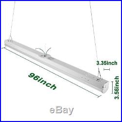 Hykolity 8' Linear 64W LED Light Fixture Commercial Shop Light 8000lm- Pack of 4
