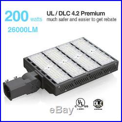 Hyperlite LED Parking Lot Light fixture shoebox lighting UL DLC outdoor 150W200W