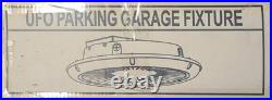 ILP 75W UFO Parking Garage Fixture, Silver UFO-75WLED-UNIV-40-BD30-SLV-RAL9006