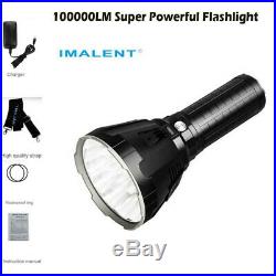 IMALENT MS18 Super Powerful 100000 LM LED Rechargeable Flashlight +US Plug Gift
