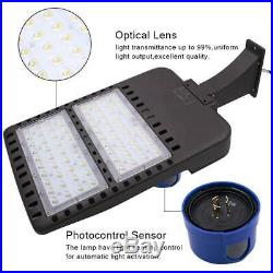 IP65 18000LM 150W LED Parking Lot Light with Photocell Road Street Flood Light