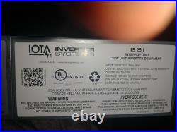 Iota IIS-25-I Emergency Battery Backup Interruptible Inverter 25W 120v/277v