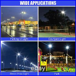 KUKUPOO 320W LED Parking Lot Street Pole Light Dusk to Dawn Shoebox Area Lights