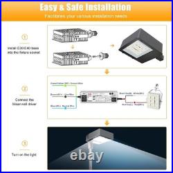 KUKUPPO 150W LED Shoebox Retrofit Kit E39 Large Mogul Commercial Area Lighting