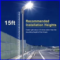 KUKUPPO 200W LED Shoebox Parking Lot Area Lights Slip Fitter Mount Dusk to Dawn