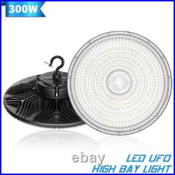 KUKUPPO 300W UFO LED High Bay Light Fixture Industrial Commercial Factory Lights