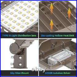 KUKUPPO 400 Watts LED Parking Lot Light, Commercial Street Area Lighting Fixture