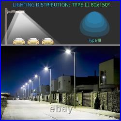 KUKUPPO 400 Watts LED Parking Lot Light, Commercial Street Area Lighting Fixture