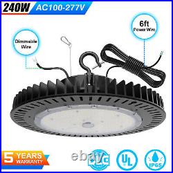 KUKUPPO UFO LED High Bay Light 240W Garage Warehouse Commercial Lighting Fixture