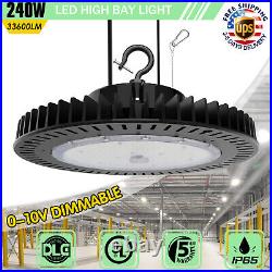 KUKUPPO UFO LED High Bay Light 240W Garage Warehouse Commercial Lighting Fixture