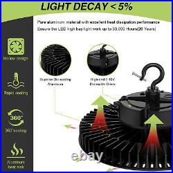 KUKUPPO UFO LED High Bay Light 240W Garage Warehouse Commercial Lighting Fixture