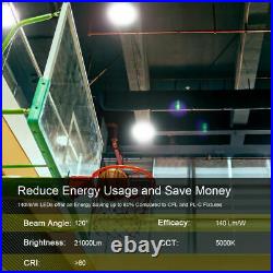 LED 200W UFO High Bay Shop Warehouse Supermarket Workshop Light +Reflector Cover