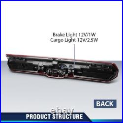 LED 3rd Brake Light for Silverado Sierra 2021-2023 with Camera Mirror Red Lens