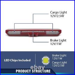 LED 3rd Brake Light for Silverado Sierra 2021-2023 with Camera Mirror Red Lens