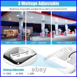 LED Canopy Light 150W 21000lm Outdoor Parking Lot Industrial Lighting ETL-Listed