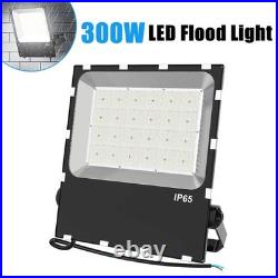 LED Flood Light 300W 42000LM Commercial Outdoor Security Floodlight AC 100-277V