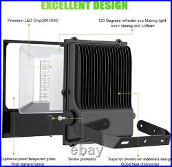 LED Flood Light 300W 42000LM Commercial Outdoor Security Floodlight AC 100-277V