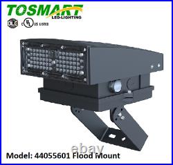LED Flood Mounted Wall Pack Area Light 55 Watt Fixture, Outdoor Security 5000K