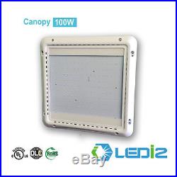 LED Gas Station Canopy Light 100 Watt 5000K Daylight White 10000 Lumens, LEDi2