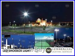 LED Grey Shoebox / Pole Light Parking Lot, Area Light Car Lot, 300 Watt 200-480V