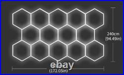 LED Hexagon lights 8ft wide x 14ft long(6500k lumens)