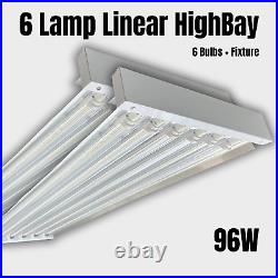 LED High Bay Light, 6 Lamp, T5/T8 LED Tubes Included, 2 Pack