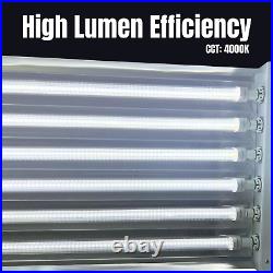 LED High Bay Light, 6 Lamp, T5/T8 LED Tubes Included, 2 Pack