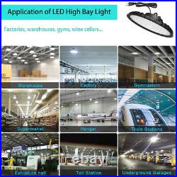 LED High Bay Light UFO 200W 6000K Shop Light Fixture Industrial Warehouse Light