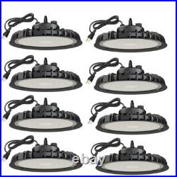 LED High Bay Light UFO 200W LED Shop Light Fixture Industrial Warehouse Light 8P