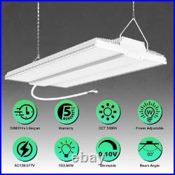 LED Linear High Bay Light 300W 45000LM, Commercial Warehouse Shop Lights Fixtures