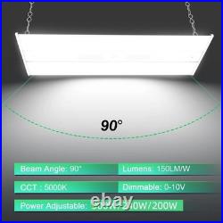 LED Linear High Bay Light 300W 45000LM, Commercial Warehouse Shop Lights Fixtures