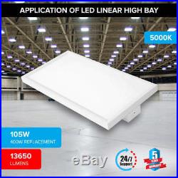 LED Linear High Bay Light Dimmable 105W 5000K -13,500 Lumens 2PK